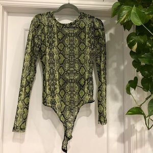 snakeskin body suit